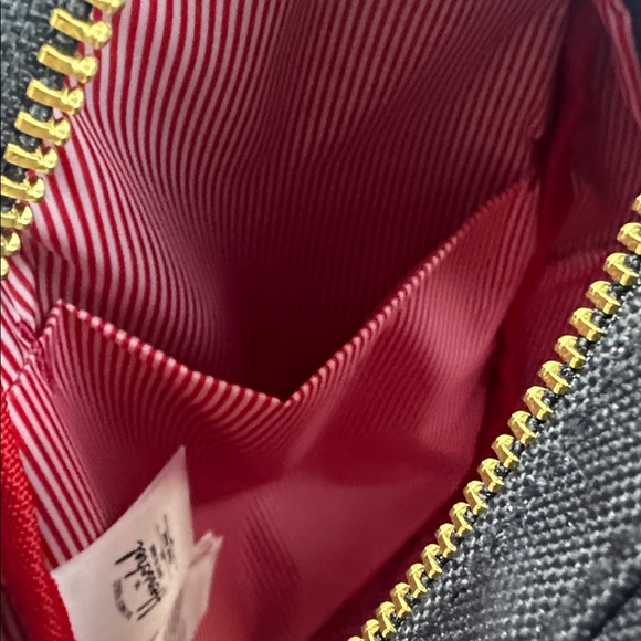 Herschel Supply Co. Black Backpack, Gold Zippers. NWOT. Red Stripe Interior. -C- - Picture 13 of 13